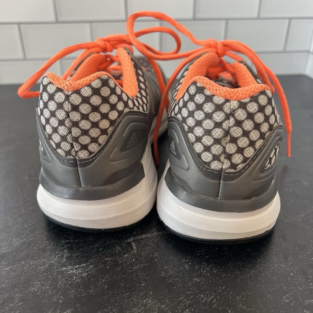 Adidas Size 8 Duramo 6 Adiprene Running Shoes Sneakers Gray Orange - very clean - Picture 6 of 16